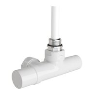 Armatura Zehnder 1-bodová rohová 1/2", s regulační hlavicí vlevo, Set M, bílá, Z-839021