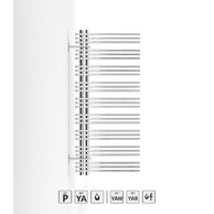 Zehnder Yucca asym YAC 130x58 1-ř chrom YAC-130-060