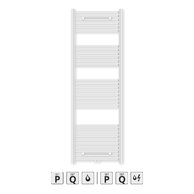 Metro PUK 180x60x5 střed, RAL 9016 PUK-180-060-05