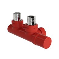 Armatura Zehnder rohová 1/2", s ruční regulační hlavicí vpravo, Set P, barevná, Z-839059