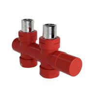 Armatura Zehnder přímá 1/2", pro regulační hlavici vlevo/vpravo, Set O, barevná, Z-839049