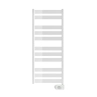 Radiátor Zehnder Zeta 127,4x50 cm, elektrický, s topnou tyčí Musa Eco 500 W, RAL 9016, ZETE-120-050/MQ