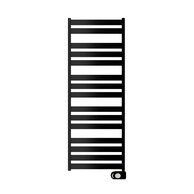 Radiátor Zehnder Zeta 167,4x60 cm, elektrický, s topnou tyčí Musa Eco 750 W, RAL 9005 černá matná, ZETBE-160-060/MQ