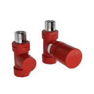 Ventil Zehnder přímý, šroubení pro zpátečku 1/2", s termostatickou hlavicí Design Line, Set C, barevná, Z-839689