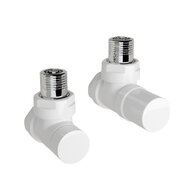 Ventil Zehnder rohový, šroubení pro zpátečku 1/2", Set B, bílá, Z-838891