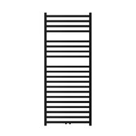 Radiátor Zehnder Vision 143,2x60 cm, středové připojení, RAL 0557 black matt, QV-140-060-05-0557