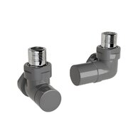 Ventil Zehnder úhlový rohový, rohové šroubení pro zpátečku 1/2", Set G, RAL 0346 anthracite, Z-839669-0346