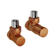 Ventil Zehnder rohový, šroubení pro zpátečku 1/2", Set B, leptaná měď, Z-838900