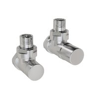 Ventil Zehnder rohový, šroubení pro zpátečku 1/2", Set B, aluminium, Z-838920