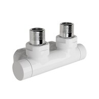 Šroubení Zehnder typu "H", rohové 1/2", Set T, bílá, Z-839161