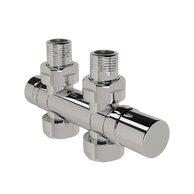 Armatura Zehnder variabilní 1/2", otočitelná pro přímé/rohové provedení, Set U, chrom, Z-839178