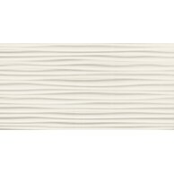Obklad Arté Blanca wave struktura lesk rektifikovaný 30x60