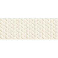 Obklad Tubadzin House of Tones white B struktura mat rektifikovaný 33x90