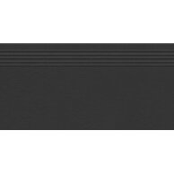 Schodovka Tubadzin Industrio anthrazite mat rektifikovaná 30x60