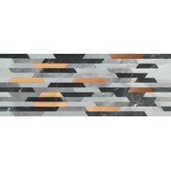 Dekor Tubadzin Brainstorm grey lesk rektifikovaný 33x90