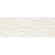Obklad Arté Origami white struktura lesk rektifikovaný 33x90