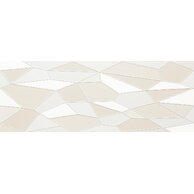 Dekor Arté Origami white lesk rektifikovaný 33x90