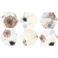 Dekor Tubadzin Mild Garden hex mat rektifikovaný 19x22