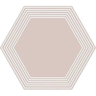 Dekor Tubadzin Cielo e Terra polvere geometry 2 mat rektifikovaný 19x22