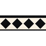 Listela Arté Senza black mat rektifikovaná 15x45