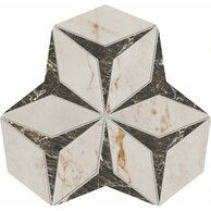 Mozaika Arté Shellstone white lesk rektifikovaná 25x29