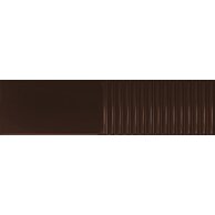 Obklad Tubadzin Groove brown 2 struktura lesk 8x30