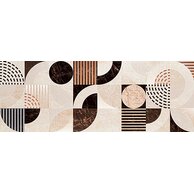 Dekor Auber geo lesk rektifikovaný 33x90