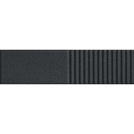 Obklad Tubadzin Groove graphite sugar 2 struktura lesk 8x30