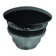 Výpusť 9916NE umyvadlová černá s keram zátkou