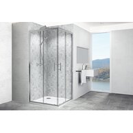 SET LINE RH90 S (sprchový kout KLSKRH90 S + vanička DRACO + sifon T90) 90x90x190 V331090N55T19033