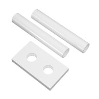 Rozety PMH pro 50 mm připojení, bílá lesk, 013G3207