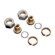 Svěrné šroubení PMH pro ventil Cube-Com alupex 16 mm, závit M24, chrom, 55502-C