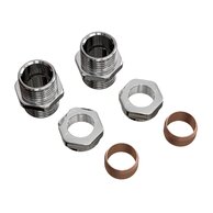 Svěrné šroubení PMH pro ventil Royal měď 15 mm, 1/2", chrom, 11804502