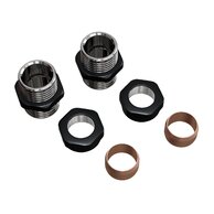 Svěrné šroubení PMH PMH pro ventil Royal měď 15 mm, 1/2", černá pololesk, 11804524