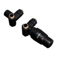 Ventil PMH Inter s termostatickou hlavicí levý, černá, INTER-LB