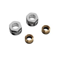 Svěrné šroubení PMH pro ventil VISION, Inter měď 15 mm, závit M22x1,5 mm, chrom, M15B4002