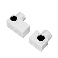 Ventil PMH Quattro levý, se svěrným šroubením měď, bílá lesk, QUATTRO-LW-CU