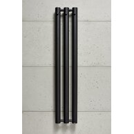 Radiátor PMH Rosendal massive koupelnový 292x1500 mm, černá strukturální, R70/3BL