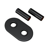 Rozety PMH pro 50 mm připojení, černá, R823B