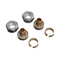 Svěrné šroubení PMH pro ventil Uniko, Term, Duo alupex 16 mm, 3/4" eurokonus, kartáčovaná nerez, ZZM1608