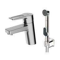 Baterie Hansa Twist umyvadlová stojánková s bidetovou sprškou chrom, 09302205