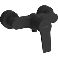 Baterie Hansa Twist sprchová nástěnná černá mat, 0967018333