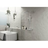 Sprchový set Hansa Micra s baterií a dešťovou sprchou chrom, 44350230