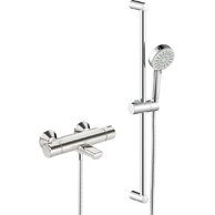 Baterie Hansa Basic vanová/sprchová nástěnná páková se setem chrom, 55162131