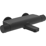 Baterie Hansa Optima vanová/sprchová nástěnná černá mat, 6513220133