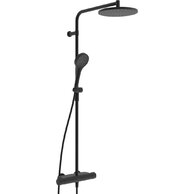 Sprchová souprava Hansa Viva s dešťovou sprchou černá mat, 6515920133