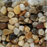 Říční štěrk Murexin 4 - 8 mm žlutošedý plnivo pro kamenný  koberec 25 kg