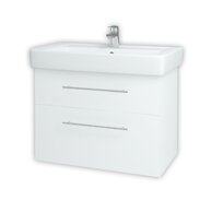 Q Max 800 spodní skříň včetně umyvadla Q 800 bílá lesk bez úchytky 60193