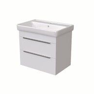 BENU SZZ2 70 spodní skříňka 2-zásuvková BÍLÁ lesk/BÍLÁ lesk včetně umyvadla Q 70 T05 807399