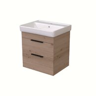 BENU SZZ2 60 spodní skříňka 2-zásuvková KARAMEL/KARAMEL včetně umyvadla Q 60 T07 807467